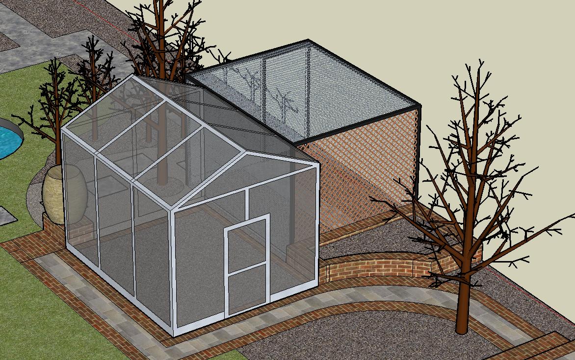 Three dimensional plan of the next stage of garden development